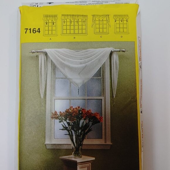 Window Treatments Sewing Patterns For Dummies, UNCUT Simplicity 7164 - Picture 2 of 3